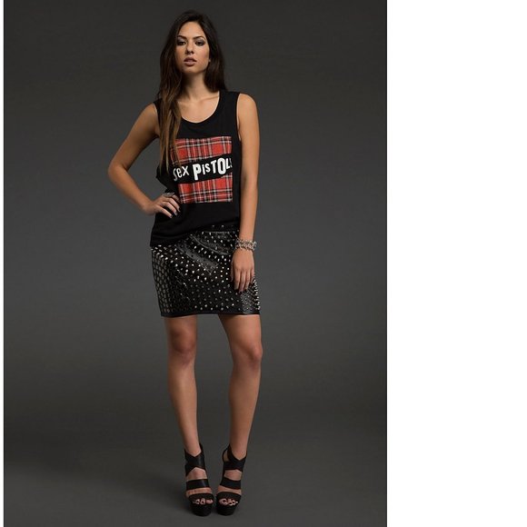 Sex Pistols Plaid Logo punk rock Official Tank Top XL NWT - Picture 1 of 4